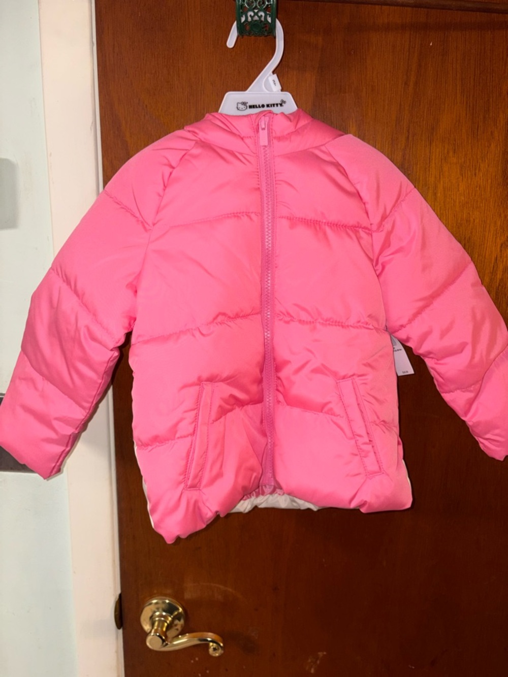 3T Old Navy Pink Puffer Jacket with Hood NWT